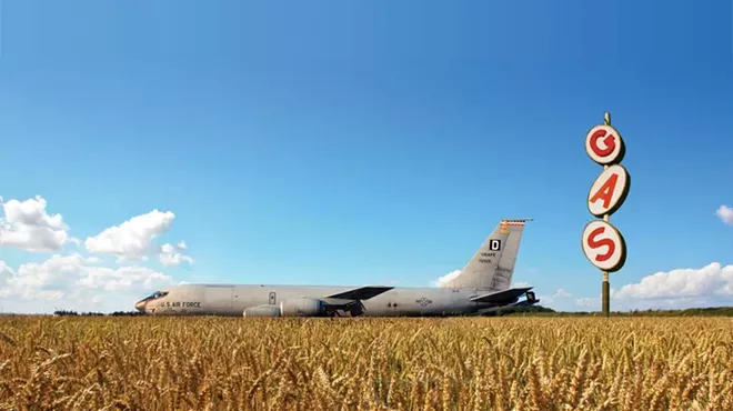 Image: Leaves in a Jet Plane