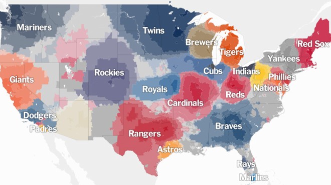 According to this map, you're probably a Mariners "fan"