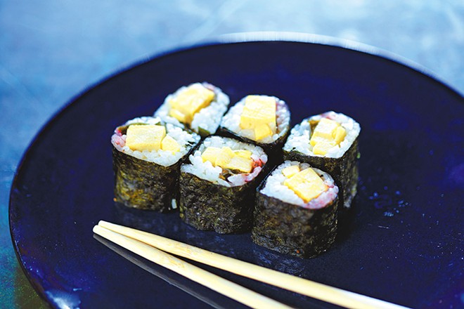 An Ume Shiso roll from Yuzen Sushi