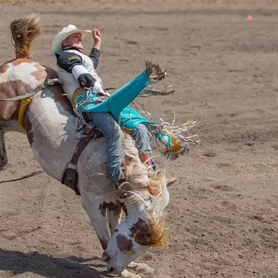 Image: PHOTOS: Cowboys, calves and wild horses at the Cheney Rodeo