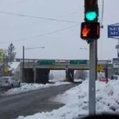Image: Crosswalk sign lets Spokane drivers know what it really thinks