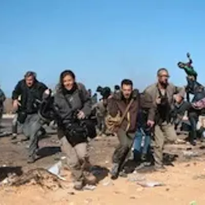 Image: Holly Pickett's close call in Ras Lanuf, Libya