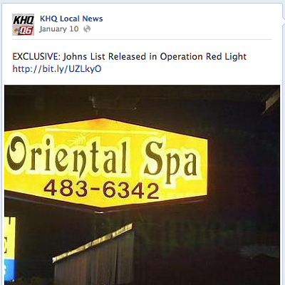 Image: KHQ removes "johns list"