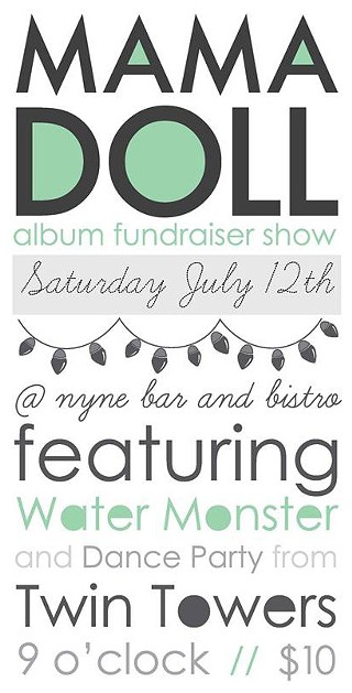 Mama Doll Album Fundraiser with Water Monster, Twin Towers