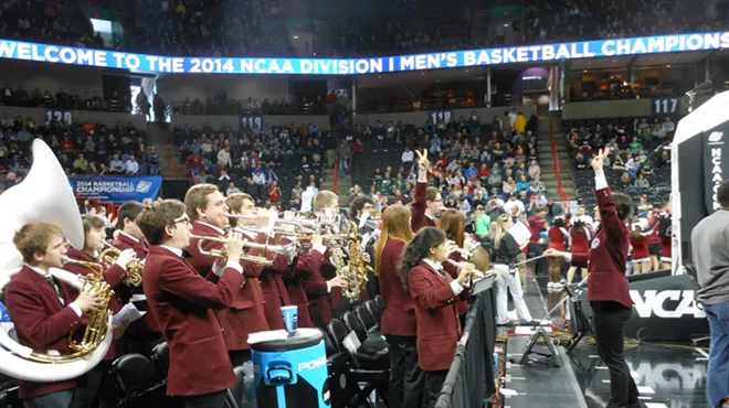 Image: NCAA Spokane: Harvard pulls the upset, pep bands and road trips