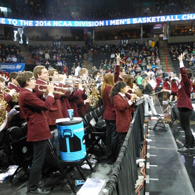 NCAA Spokane: Harvard pulls the upset, pep bands and road trips