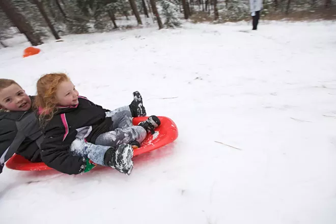 Image: Sledding at Underhill Park