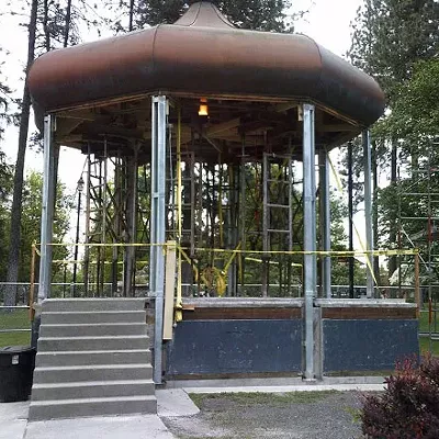 Image: Renovation continues for Browne's Addition gazebo