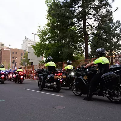 Image: PHOTOS: Spokane Lilac Festival Armed Forces Torchlight Parade