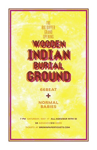 The Big Dipper Grand Opening feat. Wooden Indian Burial Ground, 66beat, Normal Babies