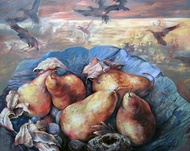 Pears of Fall; oil on canvas