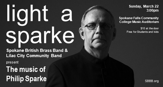 Spokane British Brass Band and Lilac City Community Band Presents the Music of Philip Sparke