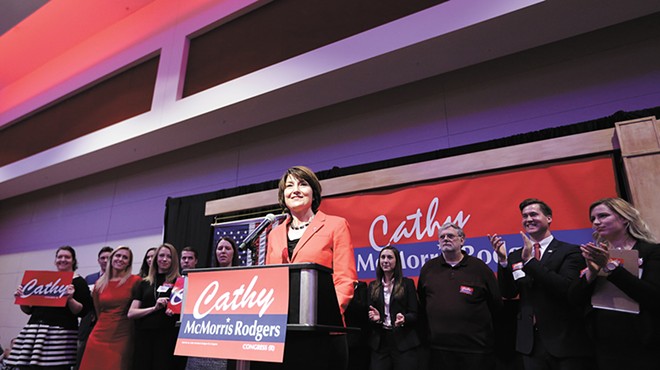 How can Cathy McMorris Rodgers portray her party's compassion when it is led by Donald Trump?