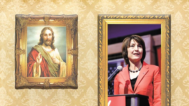 How has McMorris Rodgers' Christian faith influenced her response to Trump?