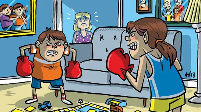 Image: Brawling siblings can test even the most patient parent. Here are some ways to cope