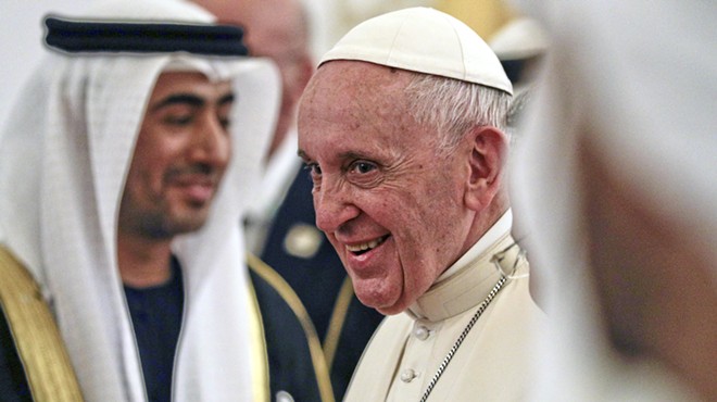 Pope Francis, visiting the Gulf, denounces Yemen war and pushes for religious freedom