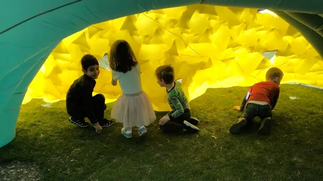 Image: WSU architecture students’ inflatable playground rises to meet kids’ expectations