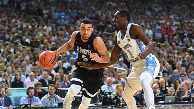 Image: Bundle up and grab a beer — the Gonzaga vs. North Carolina game is hitting the big screen at the Pavilion in Riverfront Park