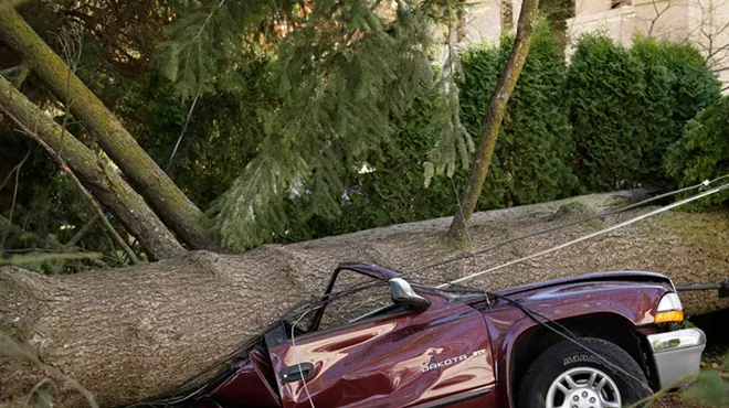 Image: PHOTOS: Exploded trees, crushed cars, powerless people
