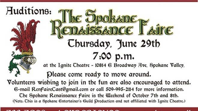 AUDITIONS: The Spokane Renaissance Faire