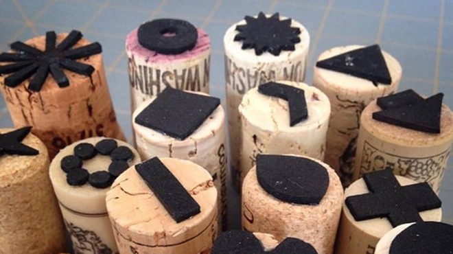Printmaking with Wine Corks