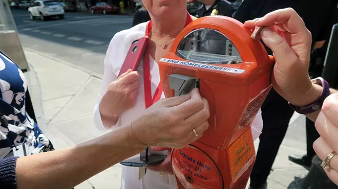 Image: Spokane's plan: Put panhandlers to work, redirect spare change to 24/7 shelters