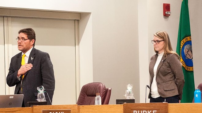 Spokane Councilwoman Kate Burke's take on the Pledge of Allegiance draws public comments