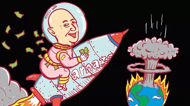 Image: Earth to Bezos: People could use help down here