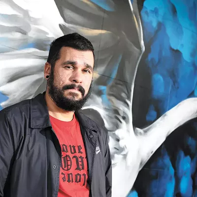 Image: Artist Daniel Lopez has painted dozens of public murals around Spokane in recent years