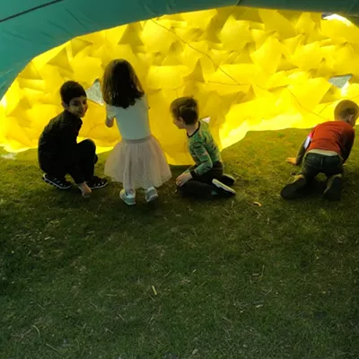 Image: WSU architecture students’ inflatable playground rises to meet kids’ expectations