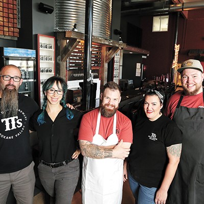 Beer and barbecue unite at chef Chad White and brewer Travis Thosath's new TTs Old Iron Brewery & BBQ in south Spokane Valley