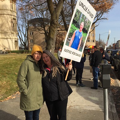 Image: 'There is no accountability': Mothers of police shooting victims protest outside of Spokane County courthouse