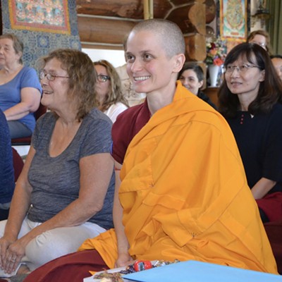 Sharing the Dharma Day at Sravasti Abbey