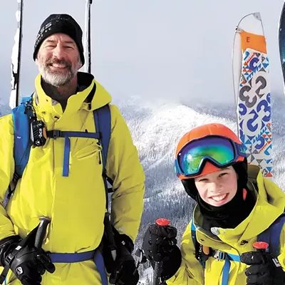 Image: Steve Matthews had taken his snowboard and snowcat to rare places