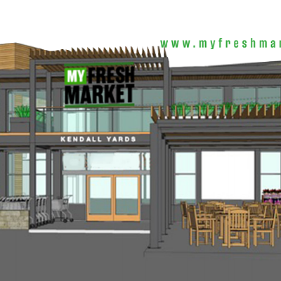 Construction begins on new Kendall Yards grocery store, My Fresh Market