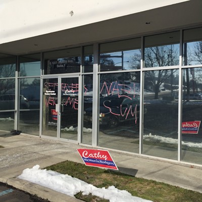 No, the graffiti on the Spokane GOP headquarters is not a hate crime