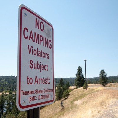 The city's newest addition to Kendall Yards' Centennial Trail: 18 anti-homeless-camping signs