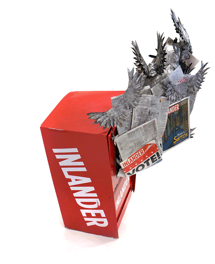Image: "The Truth Has Wings," and Inlander artists have a place for their sculpture at Terrain 10