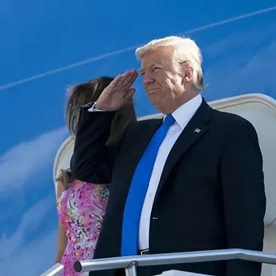 Image: Trump's selective outrage, Navy pilot draws a phallus in the sky, morning headlines