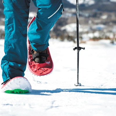 Image: When there's snow on the ground, you don't need to be perfectly poised to enjoy the outdoors