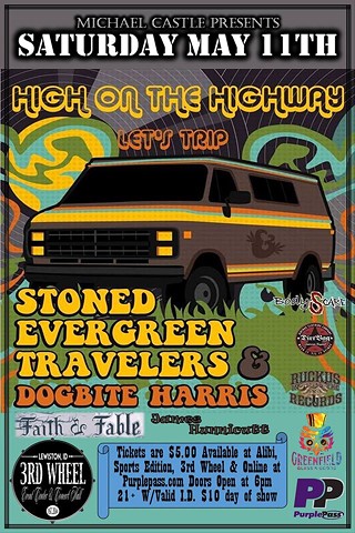 Stoned Evergreen Travelers, Dog Bite Harris, Faith & Fable, James Hunnicutt