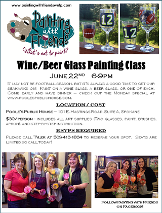 Wine/Beer Glass Painting Class