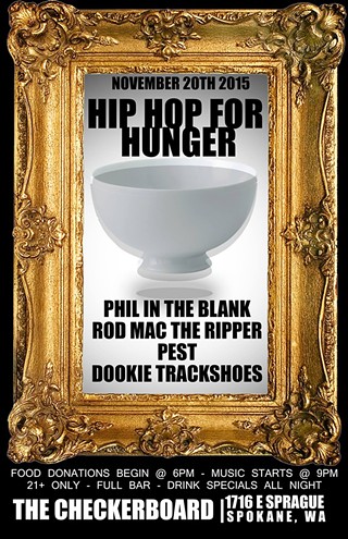 Hip Hop for Hunger feat. Phil in the Blank, Rod Mac, Pest, Dookie Trackshoes.