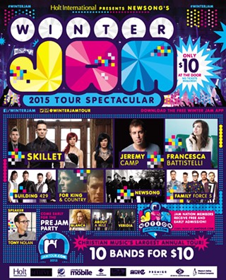 Winter Jam 2015 Tour feat. Skillet, For King & Country, Jamie Grace, Lincoln Brewster, Family Force 5, NewSong, Love & the Outcome