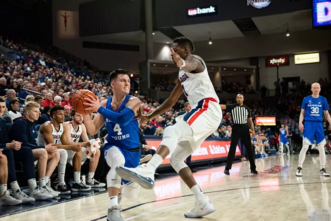Image: Brigham Young University at Gonzaga, Jan. 18