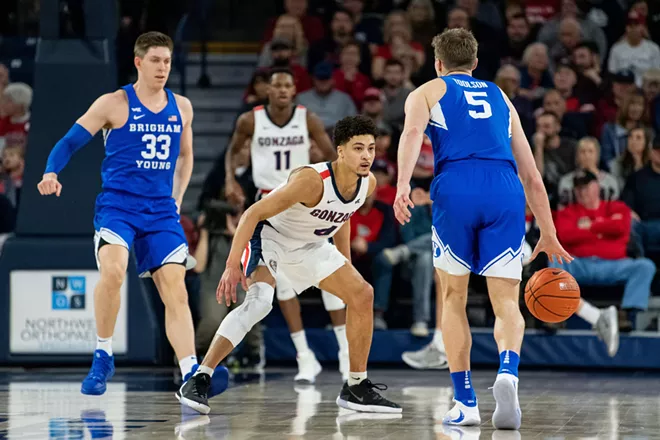 Image: Brigham Young University at Gonzaga, Jan. 18