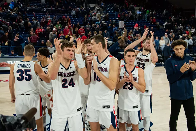Image: Brigham Young University at Gonzaga, Jan. 18