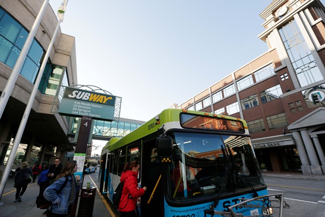 Is the Spokane Transit Authority headed in the ride direction? We ride along