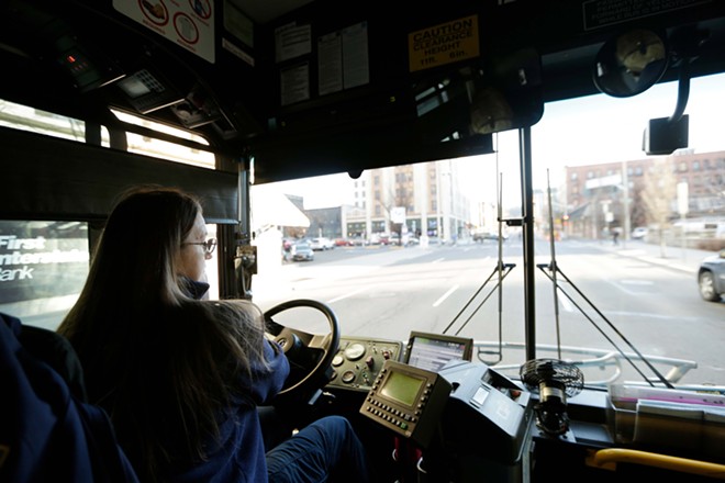 Is the Spokane Transit Authority headed in the ride direction? We ride along