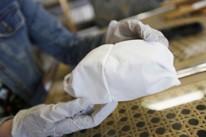 Royal Upholstery is making masks for first responders to protect them from coronavirus